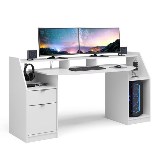 Bureau Joel, Blanc, 179.8x65.5cm