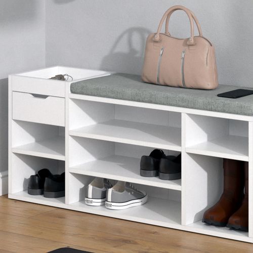 Banc Pour Chaussures Eleon 34492 Blanc 101.1x45cm