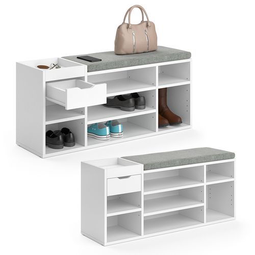 Banc Pour Chaussures Eleon 34492 Blanc 101.1x45cm