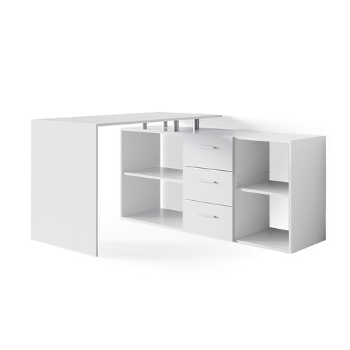 Bureau Dangle Dante 34607 Blanc 215x60cm
