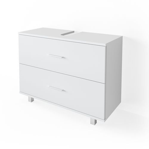 Meuble Sous Vasque Simple Ilias 34583 Blanc 80x60.8cm