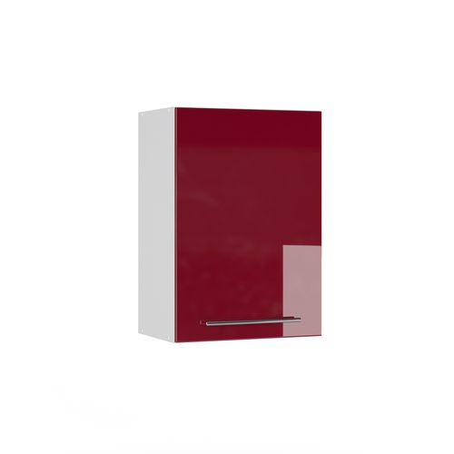 Elément Haut De Cuisine Fame-line 34795 Rouge Bordeaux Haute Brillance 50cm