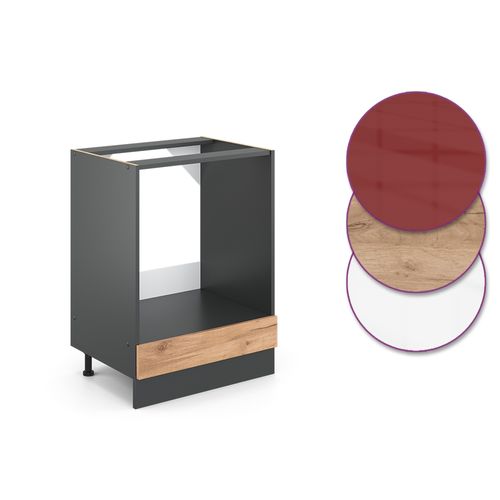 Meuble Pour Four R-line, Chêne De Force Doré, 60cm