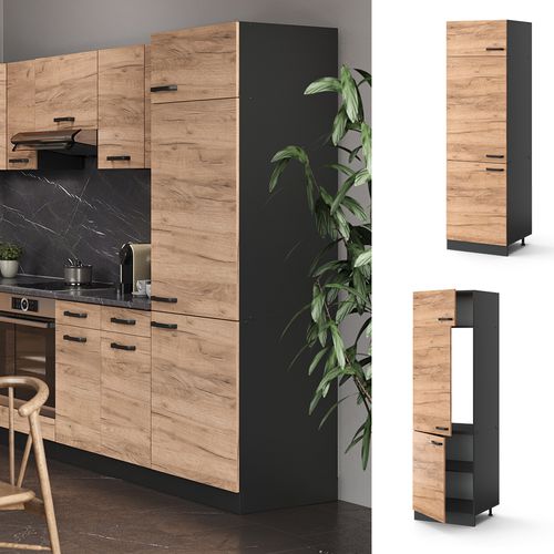 Armoire Pour Frigo R-line 34901 Chêne De Force Doré 60cm
