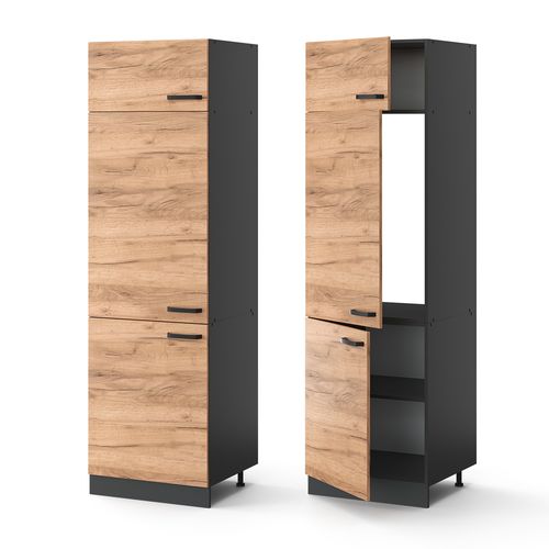 Armoire Pour Frigo R-line 34901 Chêne De Force Doré 60cm