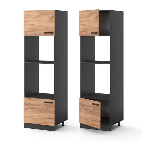 Armoire Micro-ondes R-line 34902 Chêne De Force Doré 60cm
