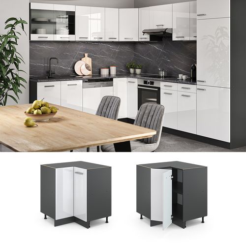 Meuble Dangle R-line 34908 Blanc Haute Brillance 75.6cm Sans Pt