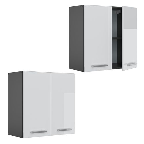 Elément Haut De Cuisine R-line 34912 Blanc Haute Brillance 60cm