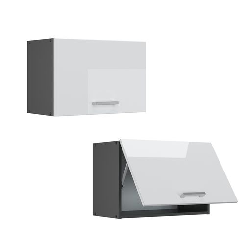 Elément Haut De Cuisine R-line 34913 Blanc Haute Brillance 60cm Plat