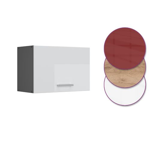 Elément Haut De Cuisine R-line 34913 Blanc Haute Brillance 60cm Plat