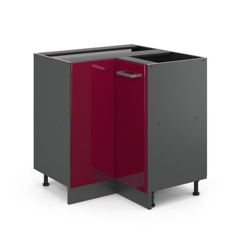 Meuble Dangle R-line, Rouge Bordeaux Haute Brillance, 75.6cm