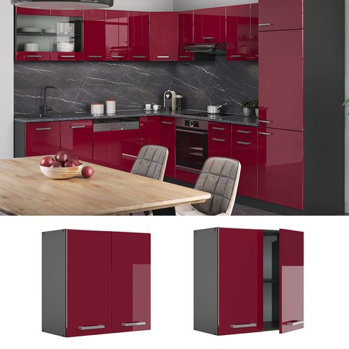 Elément Haut De Cuisine R-line 34927 Rouge Brillant 60cm
