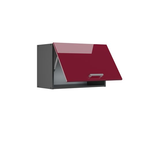 Elément Haut De Cuisine R-line 34928 Rouge Brillant 60cm Plat