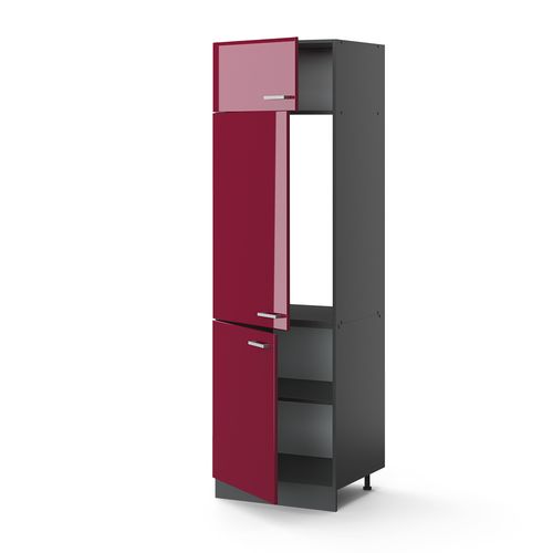 Armoire Pour Frigo R-line 34932 Rouge Brillant 60cm