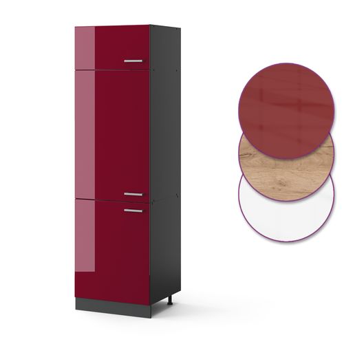 Armoire Pour Frigo R-line 34932 Rouge Brillant 60cm