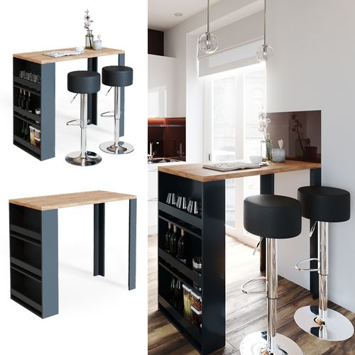 Table De Bar , Chêne, 57x117cm