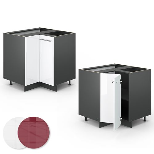 Meuble Dangle Fame-line 35538 Blanc Haute Brillance 80.5cm Sans Pt