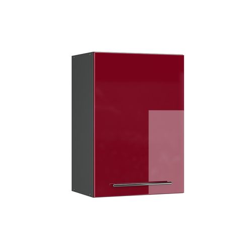 Elément Haut De Cuisine Fame-line 35564 Rouge Bordeaux Haute Brillance 50cm
