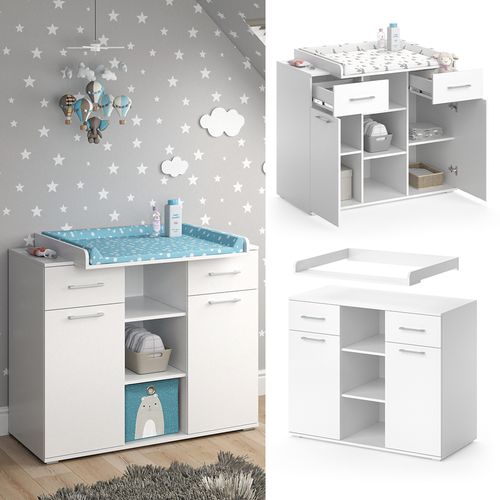 Commode à Langer Leonie 35031 Blanc 113x109cm