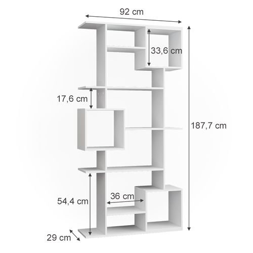 Meuble De Rangement Cube Cube 35080 Blanc 92x187.7cm