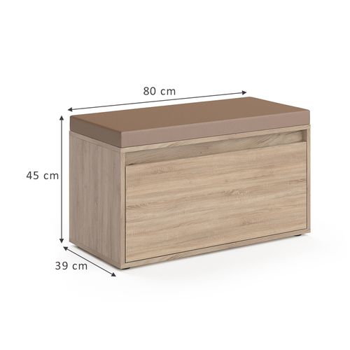 Banc Pour Chaussures Iker 35913 Sonoma 80x45cm