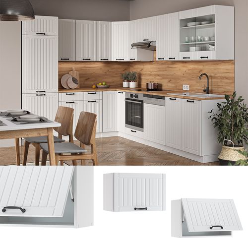 Elément Haut De Cuisine Fame-line 36037 Blanc Campagne 60cm Plat