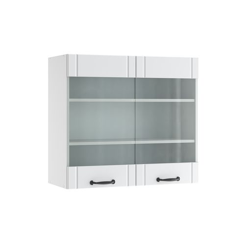 Armoire En Verre Fame-line 36039 Blanc Campagne 80cm