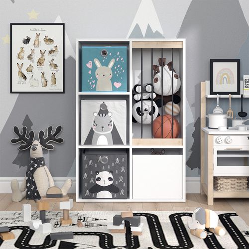 Bibliothèque Enfant Luigi 35995 Blanc 29.2x107.8cm