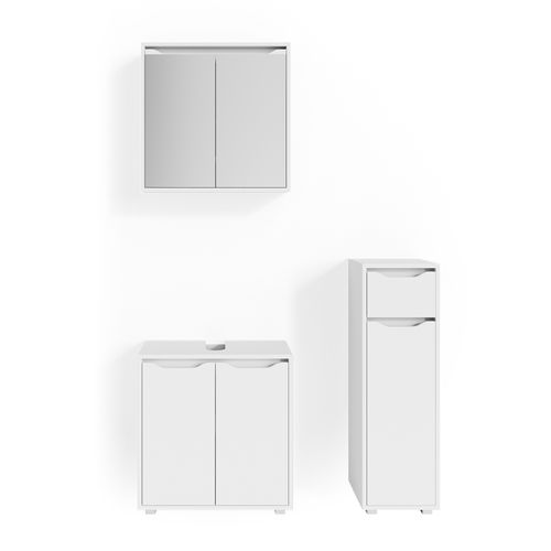 Meubles Bain Ruben 36209 Blanc 3 Parties