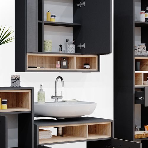 Meubles Bain Beatrice 36292 Anthracite 4 Parties