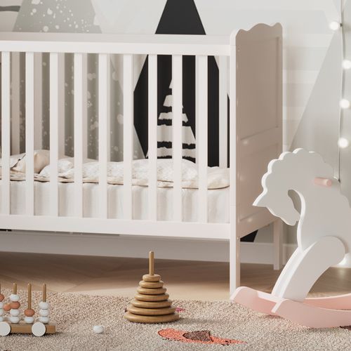 Lit Bébé Tobi 36197 Blanc 60x120 Cm