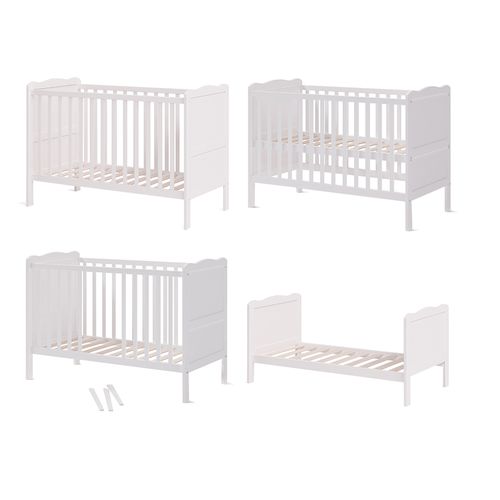 Lit Bébé Tobi 36197 Blanc 60x120 Cm