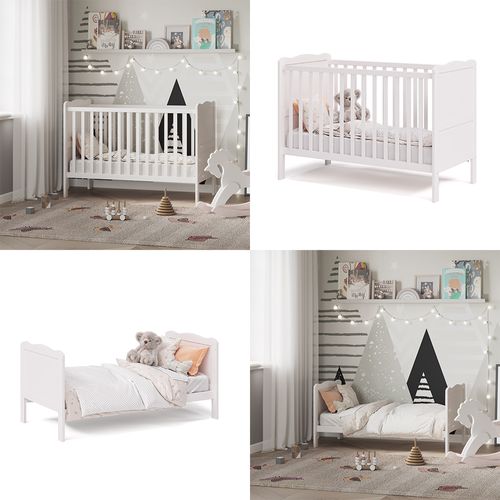 Lit Bébé Tobi 36197 Blanc 60x120 Cm