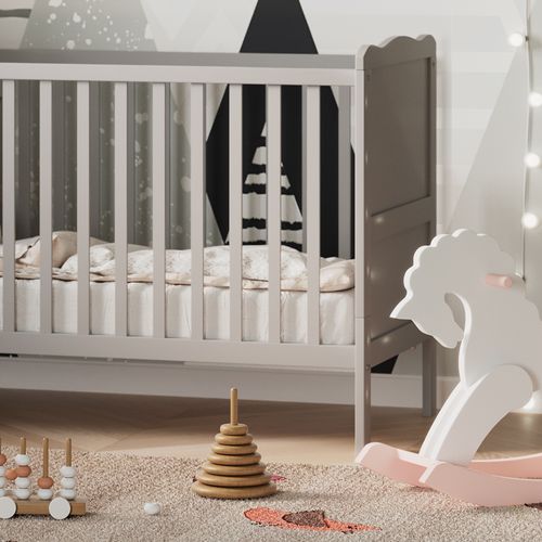 Lit Bébé Tobi 36198 Gris 60x120 Cm