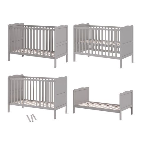 Lit Bébé Tobi 36198 Gris 60x120 Cm