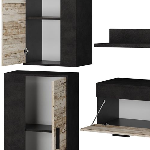 Meuble-paroi Berno 36329 Beige Lot De 4