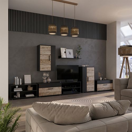 Meuble-paroi Berno 36329 Beige Lot De 4