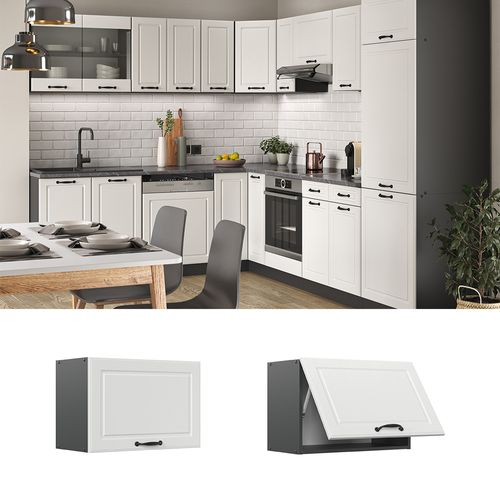 Elément Haut De Cuisine R-line 36584 Blanc Campagne 60cm Plat