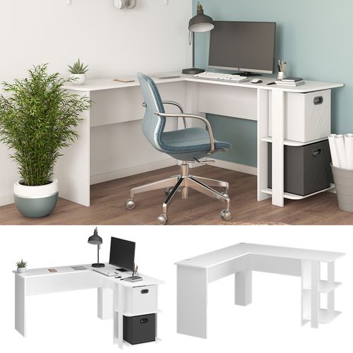 Bureau Dangle Nikita 36537 Blanc 140x140cm