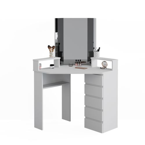 Coiffeuse Tilda, Blanc, 113.3cm