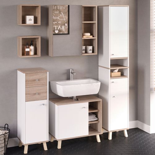 Meubles Bain Senyo 36438 Blanc 5 Pièces