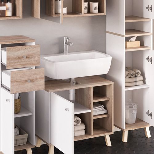 Meubles Bain Senyo 36438 Blanc 5 Pièces