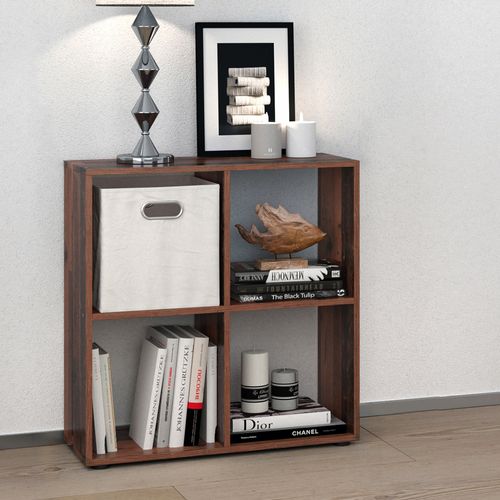 Meuble De Rangement Cube Tetra 36554 Bois Antique 72.6x72cm