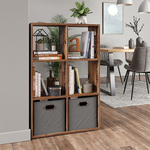 Meuble De Rangement Cube  36555 Bois Antique 72x107.8cm