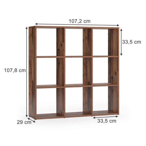 Meuble De Rangement Cube Nove 36557 Bois Antique 104x108cm
