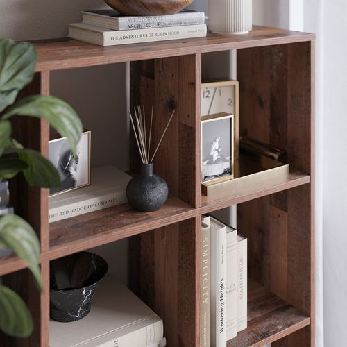 Meuble De Rangement Cube Nove 36557 Bois Antique 104x108cm