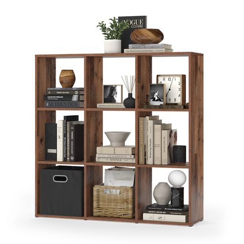 Meuble De Rangement Cube Nove 36557 Bois Antique 104x108cm