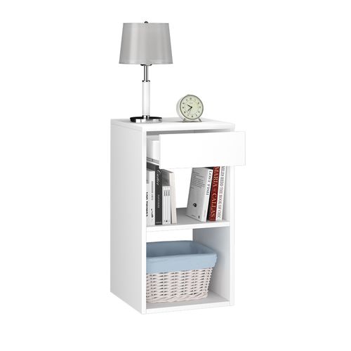 Table De Chevet Dany 36635 Blanc 35x65cm