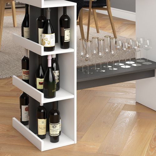 Table De Bar Dana 36636 Blanc 108x50cm