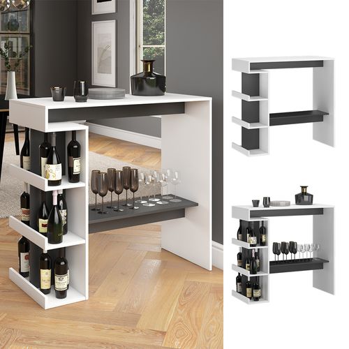 Table De Bar Dana 36636 Blanc 108x50cm